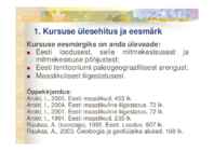 Eesti loodusgeograafia 1 kursuse konspekt #2