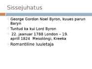 Lord Byron #2