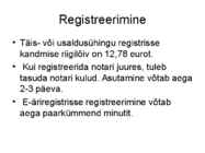 Usaldusühing ja täisühing #3