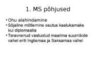 I maailmsõda põhjused ja ajend #2