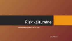 Riskikäitumine