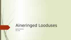 Aineringed Looduses
