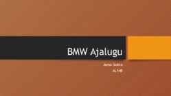 BMW Ajalugu