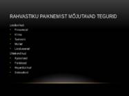 Rahvastiku paiknemine ja asustus #3