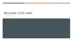 Muusika 1970-1980