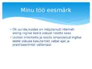 Inglise keele virtuaalne õpe #5