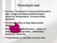 Optiline illusioon ja Rorschachi Test #28