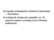 Realism kui kirjandusvool #4