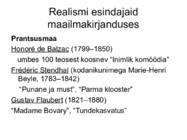 Realism kui kirjandusvool #6