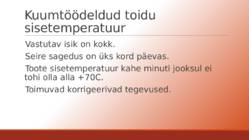 Seiresüsteemi kehtestamine #9
