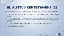 ENESEKEHTESTAMINE #12