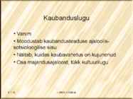 Kaubanduse alused #29
