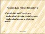 Kaubanduse alused #4