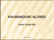 Kaubanduse alused