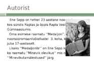 Minevikuta mälestused #3