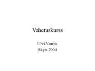 Vahetuskurss