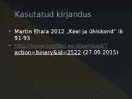 Eestikeelne ilukirjandus 18-sajand #12