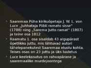 Eestikeelne ilukirjandus 18-sajand #8