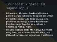 Eestikeelne ilukirjandus 18-sajand #10
