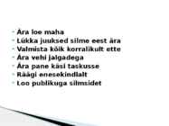 Eduka esineja nipid #2