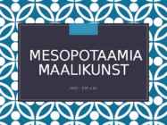 Kunstiajaloo esitlus maalikunstist #2