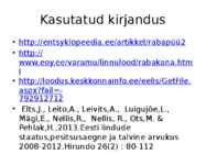 Rabapüü arvukuse uuring #12