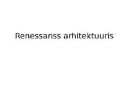 Renessanss arhitektuuris