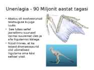 Linnutiiva evolutsioon #7