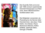 Mein Held esitlus kunstirühimtusest Guerilla Girls #2