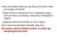 Valkude ülesanded #36