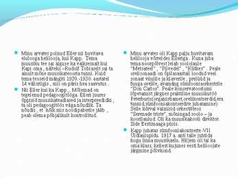 Artur Kapi ja Heino Elleri-võrdlus #12