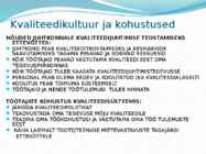 Kvaliteedijuhtimissuesteemid #8