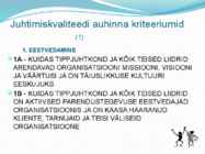 Kvaliteediedendamine #10