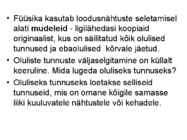 FÜÜSIKALISE LOODUSKÄSITLUSE ALUSED #9