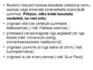 FÜÜSIKALISE LOODUSKÄSITLUSE ALUSED #10
