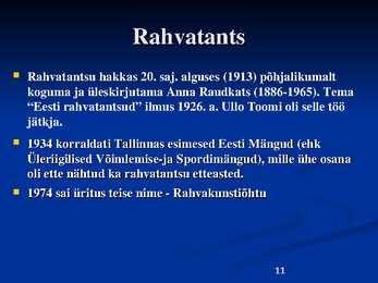 Tants Eestis läbi aegade #11