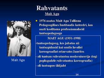Tants Eestis läbi aegade #14