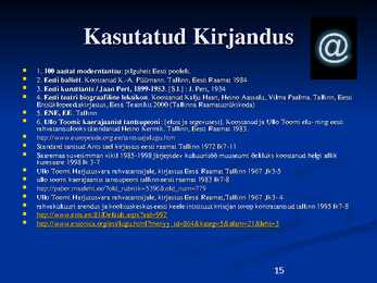 Tants Eestis läbi aegade #15