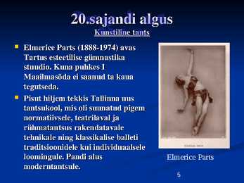 Tants Eestis läbi aegade #5