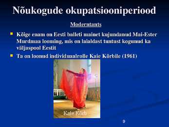 Tants Eestis läbi aegade #9