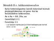 Klassikaline geneetika #11