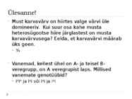 Klassikaline geneetika #12