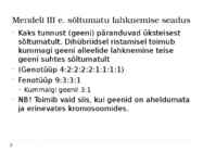 Klassikaline geneetika #13