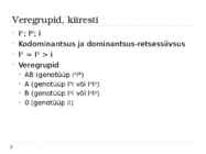 Klassikaline geneetika #8