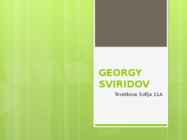 GEORGY SVIRIDOV