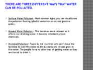 Veereostuse esitlus inglise keeles-Water pollution #3