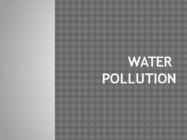 Veereostuse esitlus inglise keeles-Water pollution