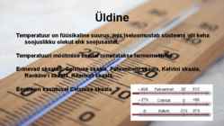 Temperatuurid meie ümber #2