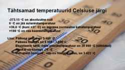 Temperatuurid meie ümber #3
