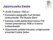 Jazzmuusika Eestis #2